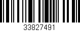 Código de barras (EAN, GTIN, SKU, ISBN): '33827491'