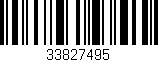 Código de barras (EAN, GTIN, SKU, ISBN): '33827495'
