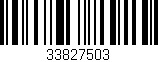 Código de barras (EAN, GTIN, SKU, ISBN): '33827503'