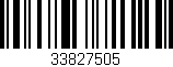 Código de barras (EAN, GTIN, SKU, ISBN): '33827505'