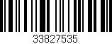 Código de barras (EAN, GTIN, SKU, ISBN): '33827535'