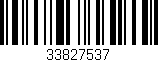 Código de barras (EAN, GTIN, SKU, ISBN): '33827537'