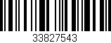 Código de barras (EAN, GTIN, SKU, ISBN): '33827543'