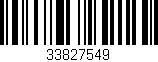 Código de barras (EAN, GTIN, SKU, ISBN): '33827549'