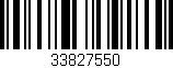Código de barras (EAN, GTIN, SKU, ISBN): '33827550'