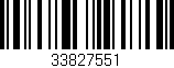 Código de barras (EAN, GTIN, SKU, ISBN): '33827551'