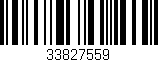 Código de barras (EAN, GTIN, SKU, ISBN): '33827559'