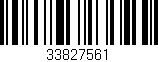 Código de barras (EAN, GTIN, SKU, ISBN): '33827561'
