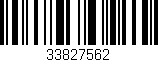 Código de barras (EAN, GTIN, SKU, ISBN): '33827562'