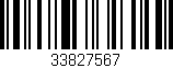 Código de barras (EAN, GTIN, SKU, ISBN): '33827567'