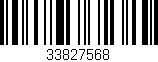 Código de barras (EAN, GTIN, SKU, ISBN): '33827568'