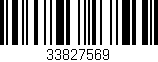 Código de barras (EAN, GTIN, SKU, ISBN): '33827569'