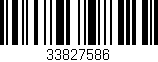 Código de barras (EAN, GTIN, SKU, ISBN): '33827586'
