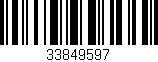 Código de barras (EAN, GTIN, SKU, ISBN): '33849597'