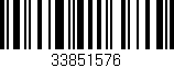Código de barras (EAN, GTIN, SKU, ISBN): '33851576'