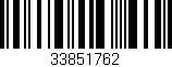 Código de barras (EAN, GTIN, SKU, ISBN): '33851762'
