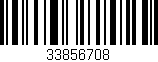 Código de barras (EAN, GTIN, SKU, ISBN): '33856708'
