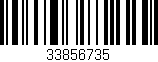 Código de barras (EAN, GTIN, SKU, ISBN): '33856735'