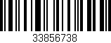 Código de barras (EAN, GTIN, SKU, ISBN): '33856738'
