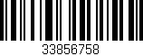 Código de barras (EAN, GTIN, SKU, ISBN): '33856758'