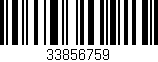 Código de barras (EAN, GTIN, SKU, ISBN): '33856759'