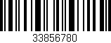 Código de barras (EAN, GTIN, SKU, ISBN): '33856780'