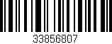 Código de barras (EAN, GTIN, SKU, ISBN): '33856807'