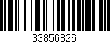 Código de barras (EAN, GTIN, SKU, ISBN): '33856826'
