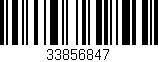Código de barras (EAN, GTIN, SKU, ISBN): '33856847'