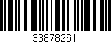 Código de barras (EAN, GTIN, SKU, ISBN): '33878261'