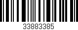 Código de barras (EAN, GTIN, SKU, ISBN): '33883385'