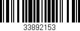 Código de barras (EAN, GTIN, SKU, ISBN): '33892153'