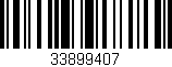 Código de barras (EAN, GTIN, SKU, ISBN): '33899407'