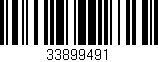 Código de barras (EAN, GTIN, SKU, ISBN): '33899491'