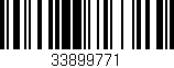 Código de barras (EAN, GTIN, SKU, ISBN): '33899771'