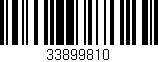 Código de barras (EAN, GTIN, SKU, ISBN): '33899810'