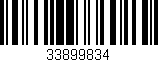 Código de barras (EAN, GTIN, SKU, ISBN): '33899834'
