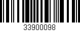 Código de barras (EAN, GTIN, SKU, ISBN): '33900098'