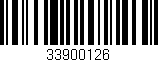 Código de barras (EAN, GTIN, SKU, ISBN): '33900126'