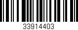 Código de barras (EAN, GTIN, SKU, ISBN): '33914403'