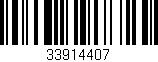 Código de barras (EAN, GTIN, SKU, ISBN): '33914407'