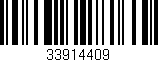 Código de barras (EAN, GTIN, SKU, ISBN): '33914409'