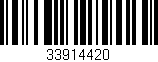 Código de barras (EAN, GTIN, SKU, ISBN): '33914420'