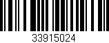 Código de barras (EAN, GTIN, SKU, ISBN): '33915024'