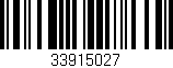 Código de barras (EAN, GTIN, SKU, ISBN): '33915027'