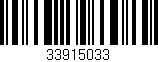 Código de barras (EAN, GTIN, SKU, ISBN): '33915033'