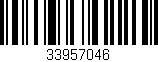 Código de barras (EAN, GTIN, SKU, ISBN): '33957046'