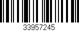 Código de barras (EAN, GTIN, SKU, ISBN): '33957245'