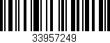 Código de barras (EAN, GTIN, SKU, ISBN): '33957249'