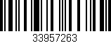 Código de barras (EAN, GTIN, SKU, ISBN): '33957263'